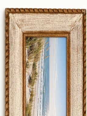 Brown with Gold accents rustic photo frame 5 by 7